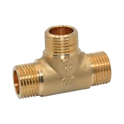 Тройник латунный Ø1/2" ННН FP Pattaroni F129R003
