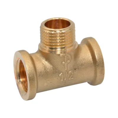 Тройник латунный Ø1/2" В-Н-В FP Pattaroni F139R001