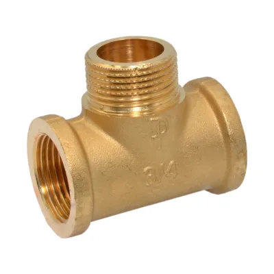 Тройник латунный Ø3/4" В-Н-В FP Pattaroni F139R002