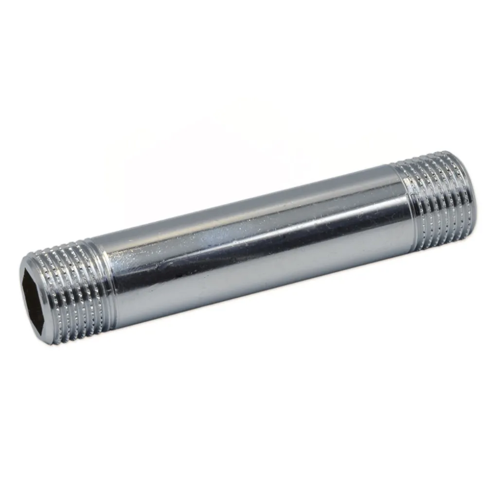 Длинный нипель латунный Pattaroni F205 (хром) 1/2x100 мм (шестигранник) (F205CR006)