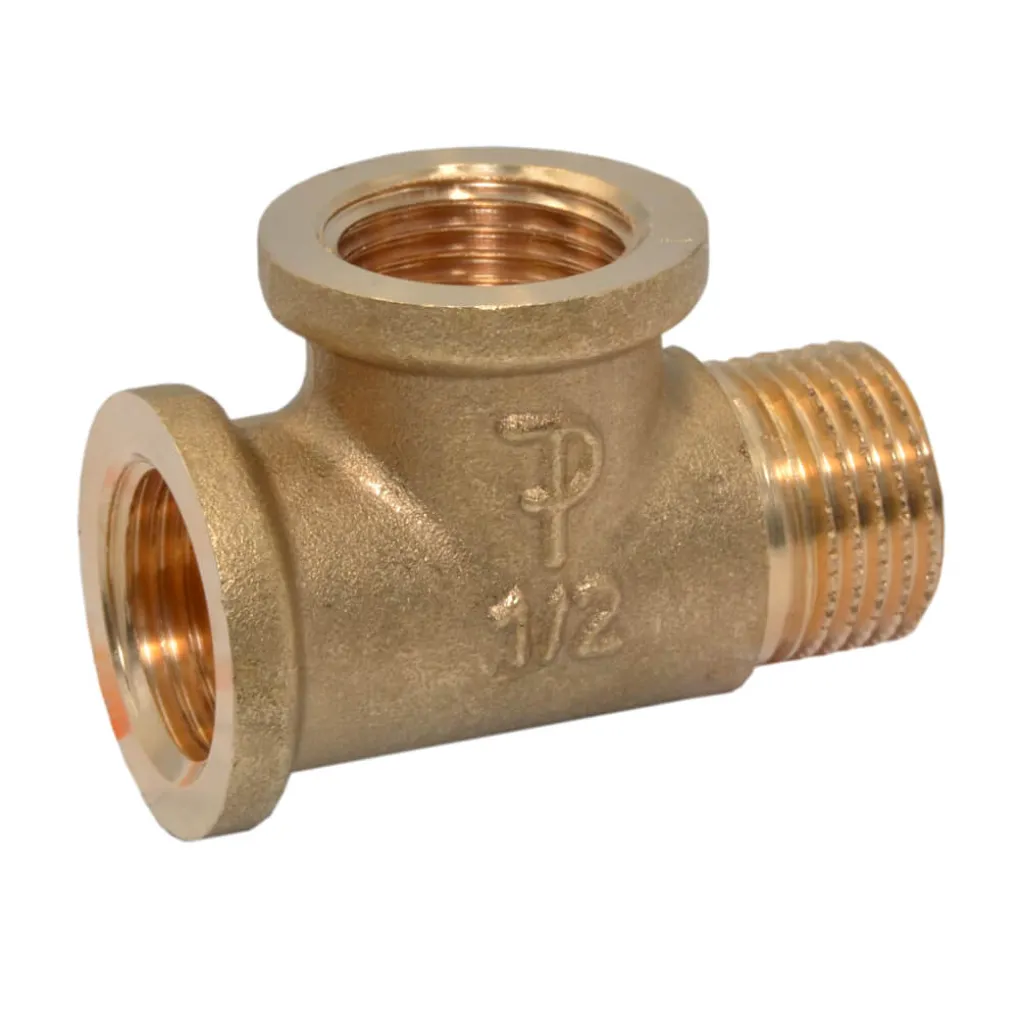 Тройник латунный Ø1/2" Н-В-В FP Pattaroni F138R002