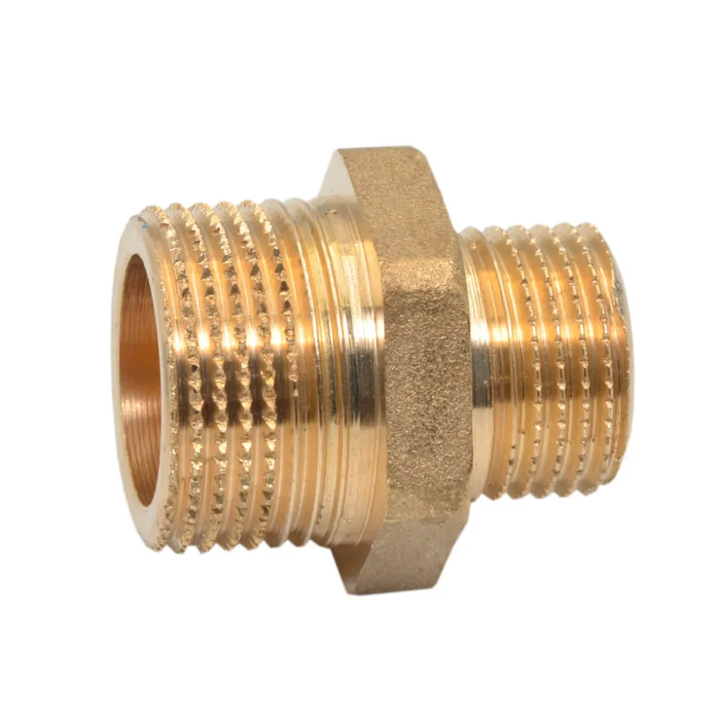 Ниппель редукционный латунный Ø1/2" х 1" НН FP Pattaroni F591R006- Фото 2