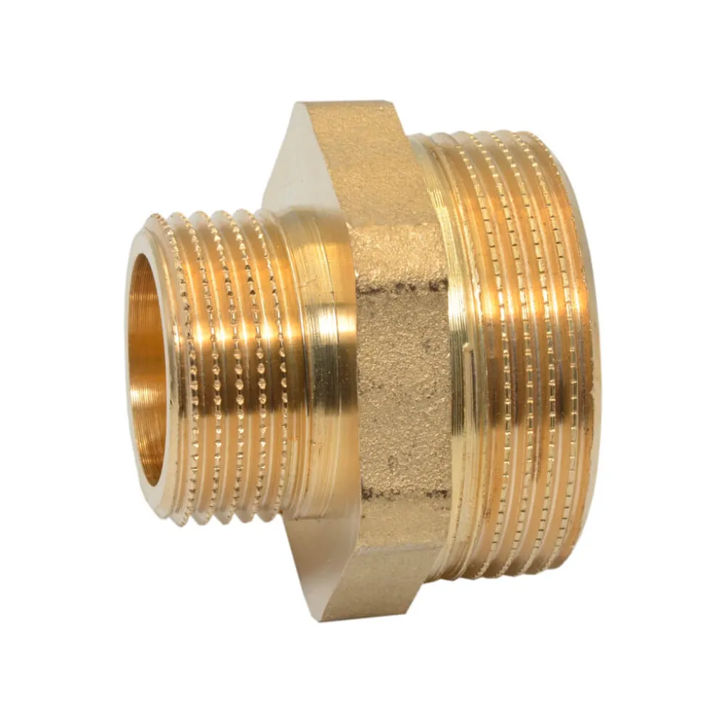 Ниппель редукционный латунный Ø1" х 1 1/2" НН FP Pattaroni F591R011- Фото 2