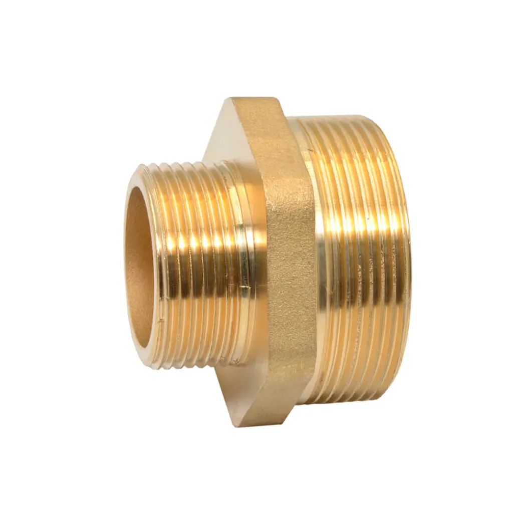 Ниппель редукционный латунный Ø1 1/4" х 2" НН FP Pattaroni F591R014- Фото 1
