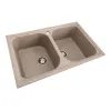 Гранітна мийка для кухні Platinum 7950 Equatoria, глянець, карамель- Фото 2