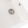 Гранітна мийка для кухні Platinum 7950 Selena, матова, білосніжна- Фото 3