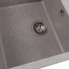 Гранітна мийка для кухні Platinum 7950 Selena, матова, сіра- Фото 3
