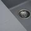 Гранітна мийка для кухні Platinum 9950 Pandora, матова, сірий металік- Фото 3