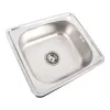 Кухонна мийка з нержавіючої сталі Platinum 4842 Декор, 0,6/160 мм- Фото 2