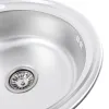 Кухонна мийка з нержавіючої сталі Platinum 510 Декор, 0,6/170 мм- Фото 3