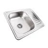 Кухонна мийка з нержавіючої сталі Platinum 5848 Декор, 0,8/180 мм- Фото 2