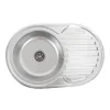 Кухонна мийка з нержавіючої сталі Platinum 7750 Сатин, 0,8/180 мм- Фото 1