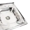 Кухонна мийка з нержавіючої сталі Platinum 8060 R Поліровка, 0,7/160 мм- Фото 4
