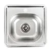 Кухонна мийка з нержавіючої сталі Platinum Декор 3838 (0,6/160 мм)- Фото 1