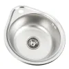 Кухонна мийка з нержавіючої сталі Platinum Декор 4539, 0,6/170 мм- Фото 1