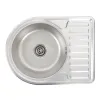Кухонна мийка з нержавіючої сталі Platinum Декор 5844 (0,8/180 мм)- Фото 1