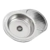 Кухонна мийка з нержавіючої сталі Platinum Декор 7750, 0,6/170 мм- Фото 2