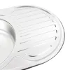 Кухонна мийка з нержавіючої сталі Platinum Декор 7750, 0,8/180 мм- Фото 3