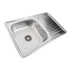 Кухонная мойка из нержавеющей стали Platinum Декор 7850, 0,8/180 мм- Фото 2