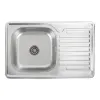 Кухонна мийка з нержавіючої сталі Platinum Декор 7850, 0,8/180 мм- Фото 1