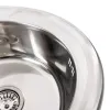 Кухонна мийка з нержавіючої сталі Platinum Поліровка 490, 0,8/180 мм- Фото 4