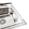 Кухонна мийка з нержавіючої сталі Platinum Поліровка 5050, 0,7/160 мм- Фото 3