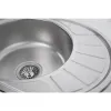 Кухонна мийка з нержавіючої сталі Platinum Сатин 5745, 0,6/170 мм- Фото 4