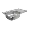 Кухонная мойка из нержавеющей стали Platinum Сатин 7645, 0,8/180 мм- Фото 3