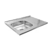 Кухонна мийка з нержавіючої сталі Platinum Сатин 8060 L, 0,7/160 мм- Фото 2