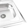 Кухонна мийка з нержавіючої сталі Platinum Сатин 8060 R, 0,7/160 мм- Фото 4