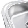 Кухонна мийка з нержавіючої сталі закруглена Platinum Декор 7848, 0,8/180 мм- Фото 4