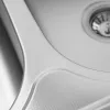 Кухонна мийка з нержавіючої сталі закруглена Platinum Декор 7848D, 0,8/180 мм- Фото 3