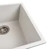 Мийка кухонна Platinum 4040 RUBA граніт, білий в крапку- Фото 4