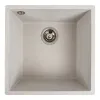 Мийка кухонна Platinum 4040 RUBA граніт, білий в крапку- Фото 1