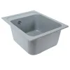 Мийка кухонна Platinum 4050 KORRADO граніт, сірий металік- Фото 3