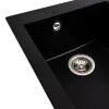 Мийка кухонна Platinum 4150 SOKIL граніт, чорний в золоту крапку- Фото 3