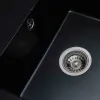 Мийка кухонна Platinum 5851 ARIA граніт, чорний- Фото 4