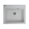 Мийка кухонна Platinum 5852 VESTA граніт, білий в крапку- Фото 1