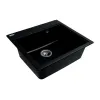 Мийка кухонна Platinum 5852 VESTA граніт, чорний- Фото 2