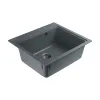 Мийка кухонна Platinum 5852 VESTA граніт, сірий металік- Фото 2