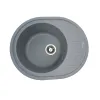 Мийка кухонна Platinum 6250 SOUL граніт, сірий металік- Фото 1