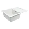 Мийка кухонна Platinum 6550 INTENSO граніт, білосніжний- Фото 3