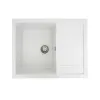 Мийка кухонна Platinum 6550 INTENSO граніт, білосніжний- Фото 1