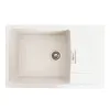 Мийка кухонна Platinum 7850 ROMA граніт, білий в крапку- Фото 1
