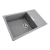 Мийка кухонна Platinum 7850 ROMA граніт, сірий металік- Фото 2