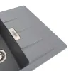 Мийка кухонна Platinum 7850 ROMA граніт, сірий металік- Фото 3