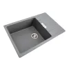 Мийка кухонна Platinum 7850 ROMA граніт, сірий мусон- Фото 2