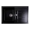 Мойка кухонная Platinum 7850 TROYA гранит, черный металлик- Фото 1