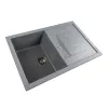 Мийка кухонна Platinum 7850 TROYA граніт, сірий металік- Фото 2