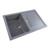 Мийка кухонна Platinum 7850 TROYA граніт, сірий мусон- Фото 2
